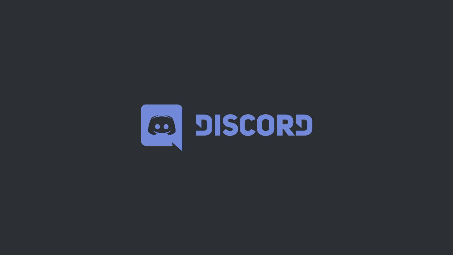 Discord logo on a dark background wallpaper