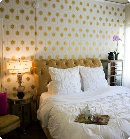 Holly Was Inspired By David Hicks Hexagon Wallpaper Which Is