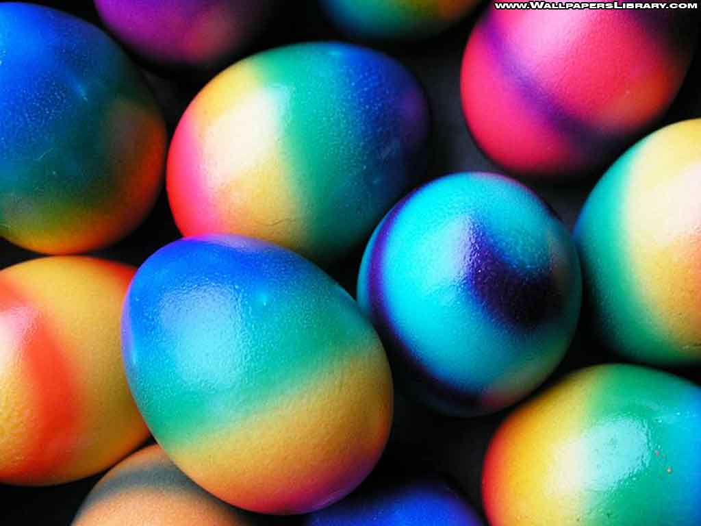 Colorful Easter Eggs Wallpaper