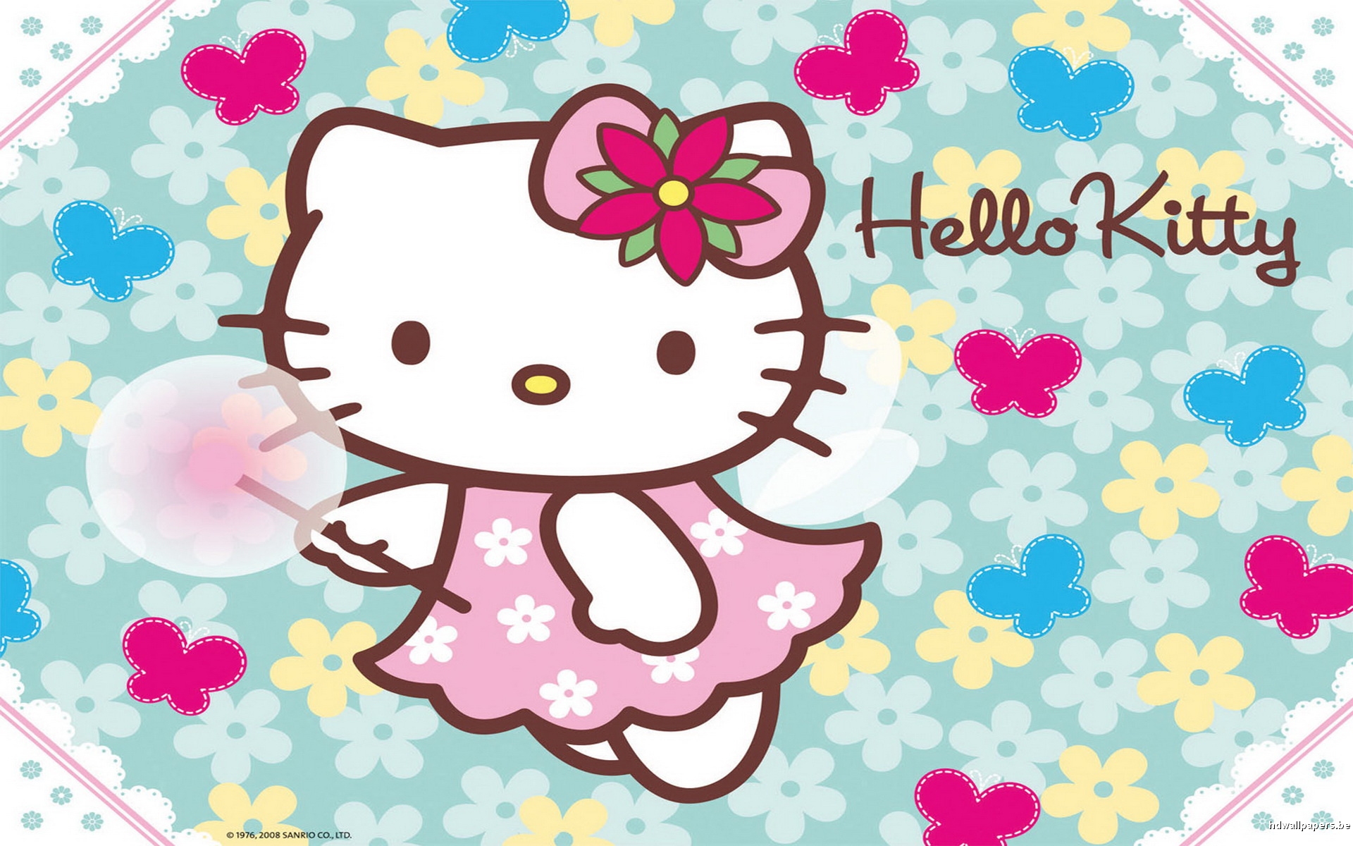 Spring Hello Kitty HD Wallpaper WallpaperSafari