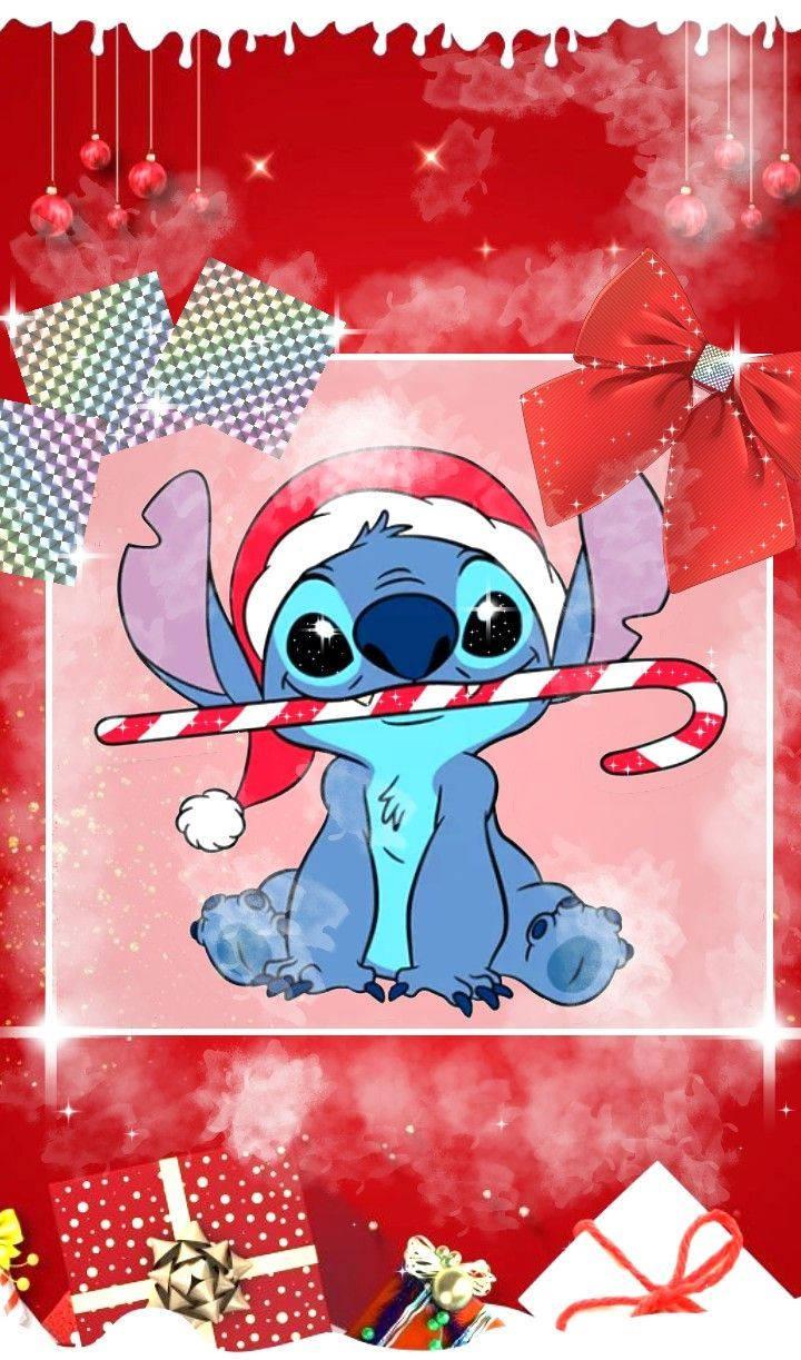 Download Disney Christmas iPhone Adorable Stitch Wallpaper