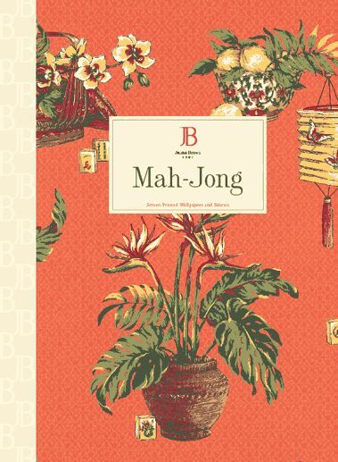 Jaima Brown Mah Jong Design Wallpaper Sample Book Wall Paper Catalog
