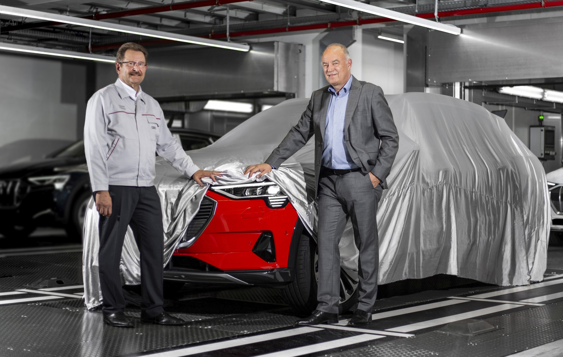 2019 Audi e tron enters production full reveal coming Sept 17