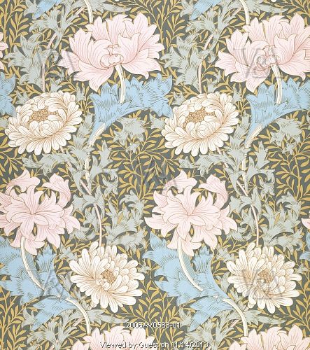 Chrysanthemum Wallpaper By William Morris England Late 19th Century