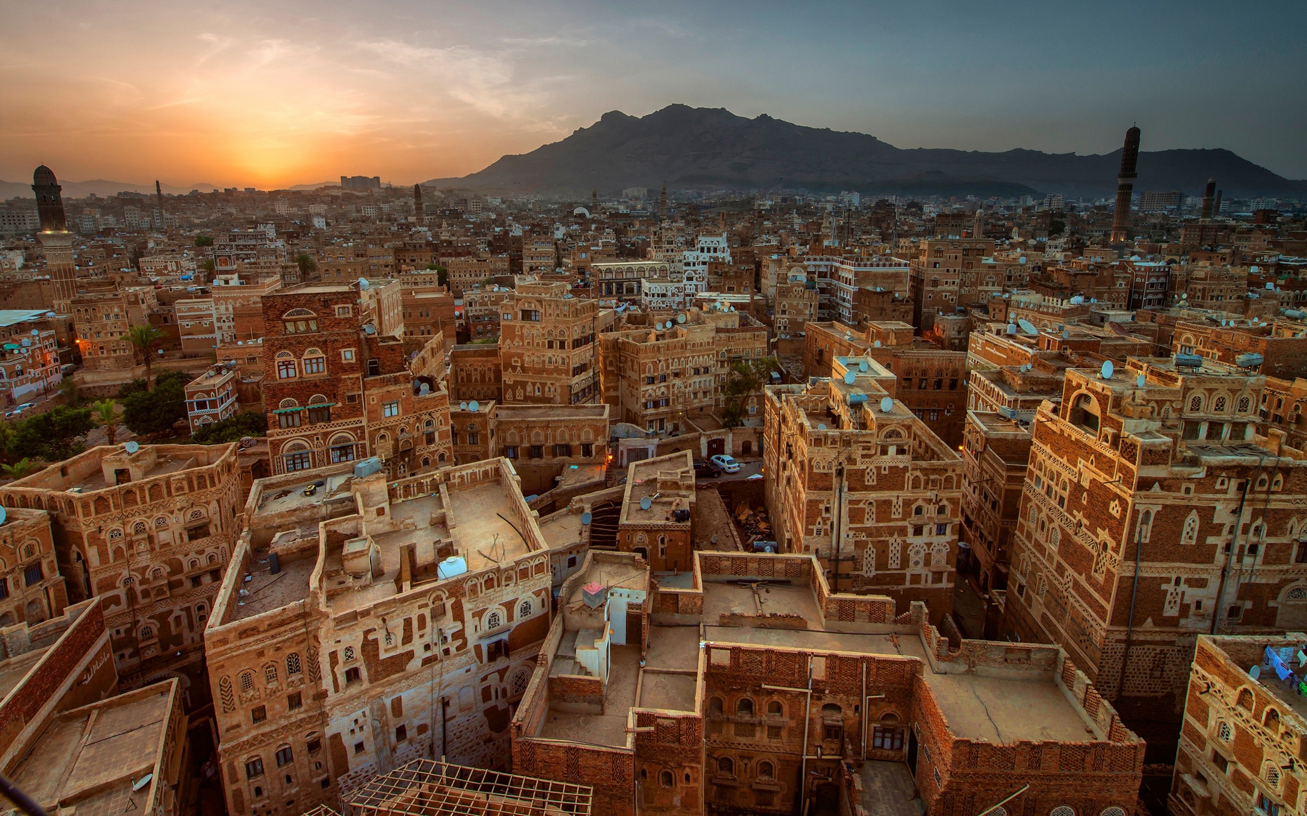 Wallpaper Sanaa Capital Of Yemen Houses Eastern