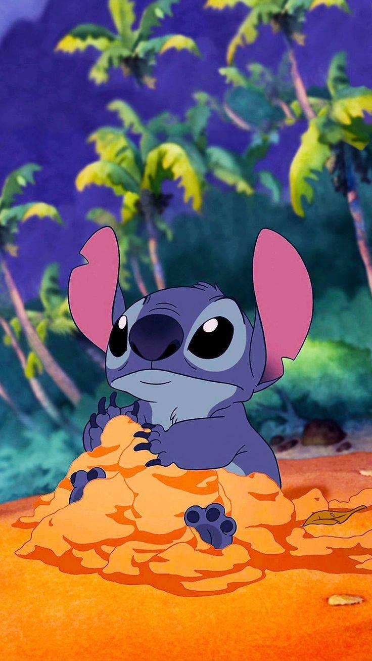 Download Lilo And Stitch iPhone Sand Wallpaper