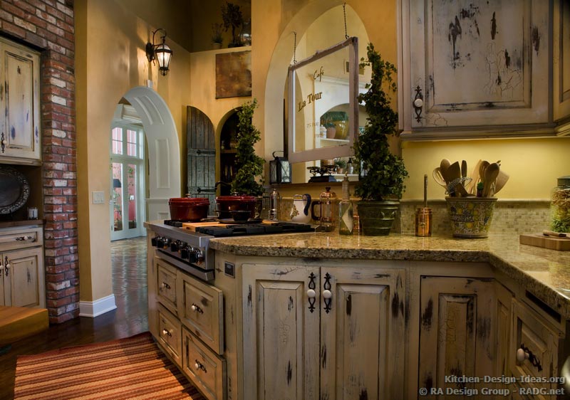 Free Download Country French Kitchen Cabinets With An Antique