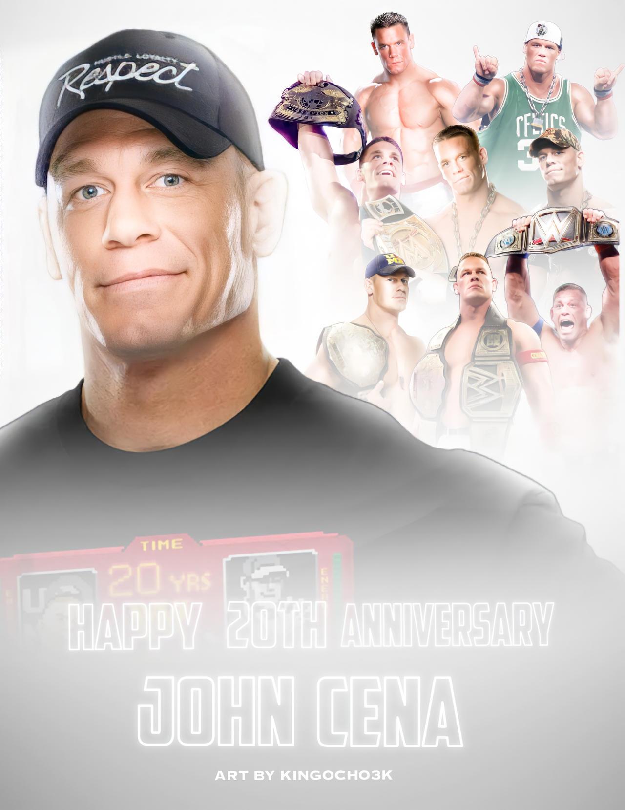 Happy 20th Anniversary John Cena By Kingocho3k