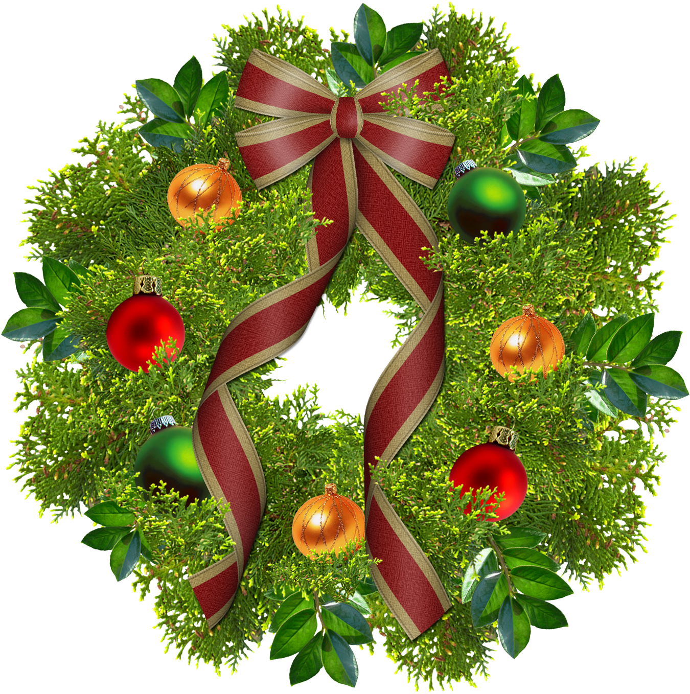 Christmas Wreaths Png HD Wallpaper