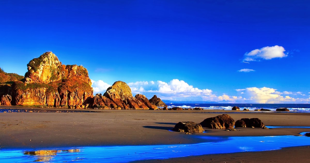 Sunny Blue Sky Beach Nature Dream Wallpaper