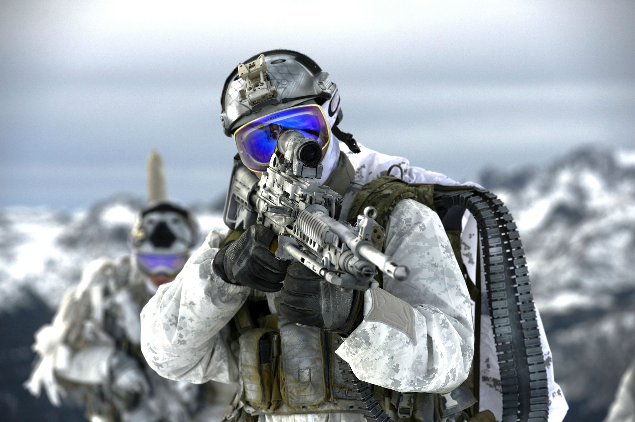 Wallpaper United States Navy Seals Soldiers Weapons Men