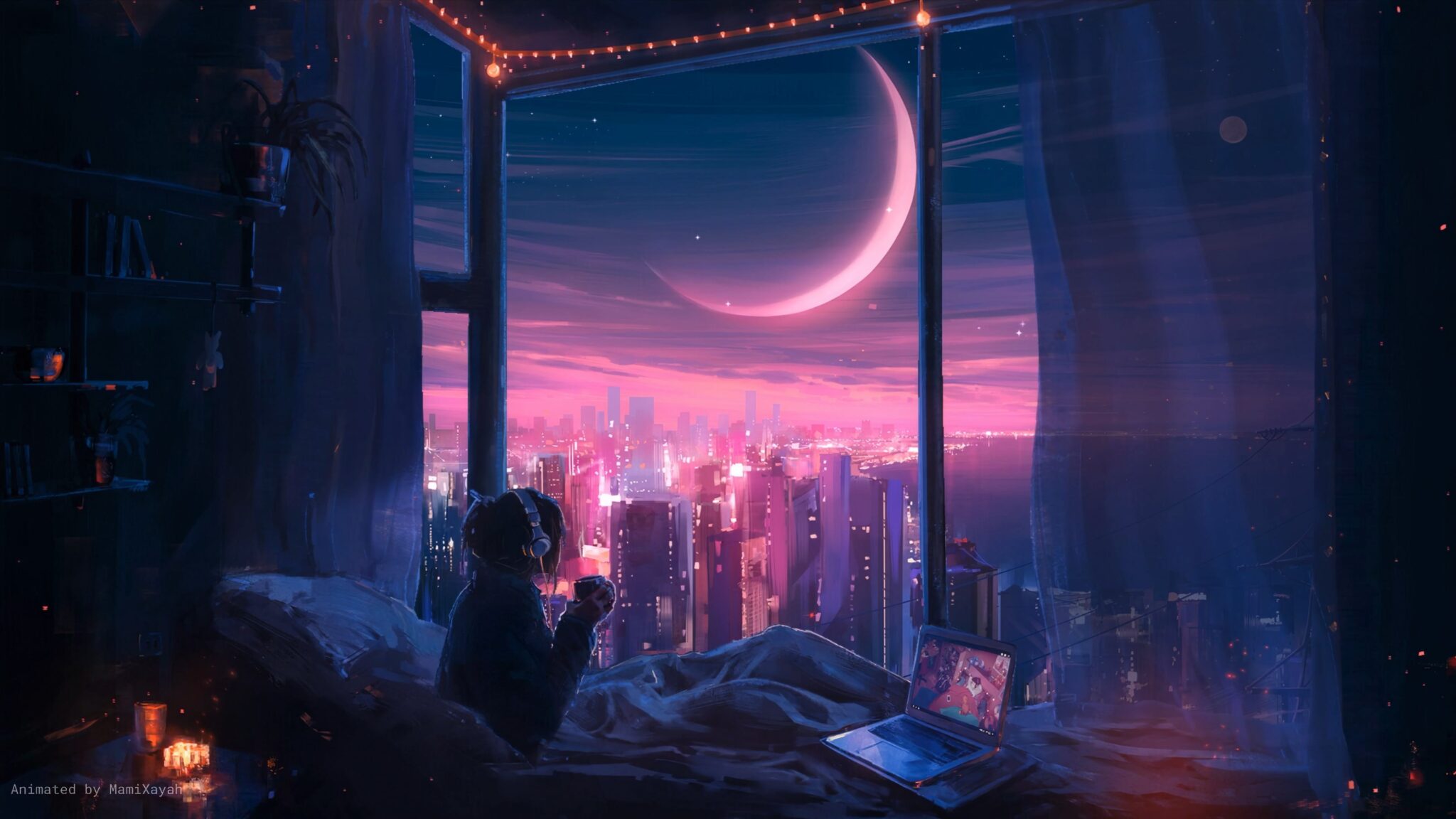 Tranquil Lofi Mornings Wallpaper