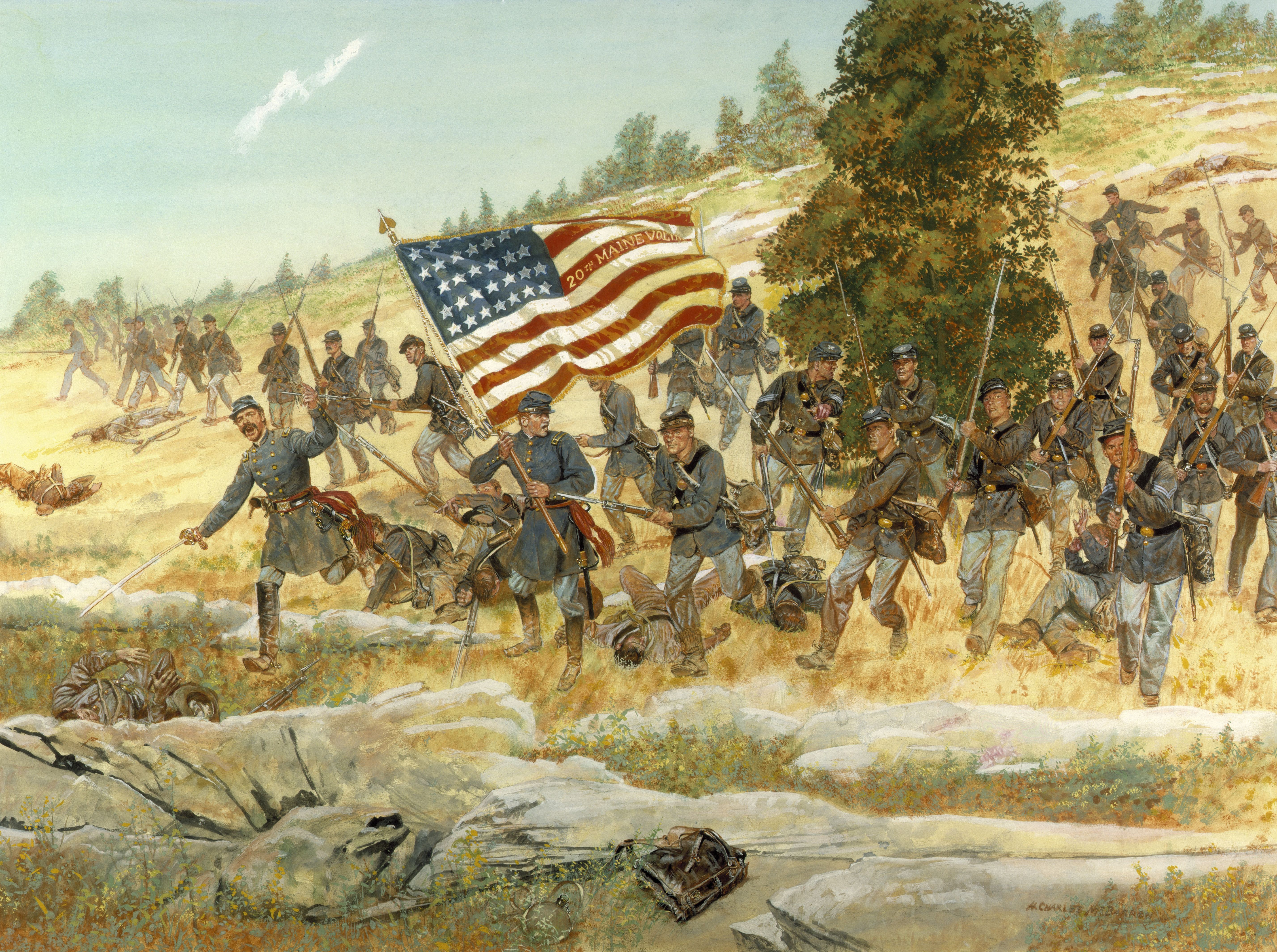 Wallpaper Of The Battle Gettysburg Pennsylvania July Desktop