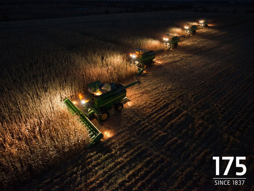 How about lighting up the night with some combines