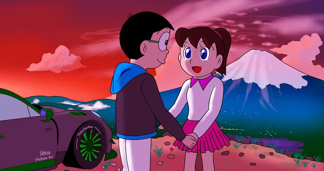Nobita Shizuka HD Snow Mountain Ptd6lz9gqipqpkq5 Wallpaper
