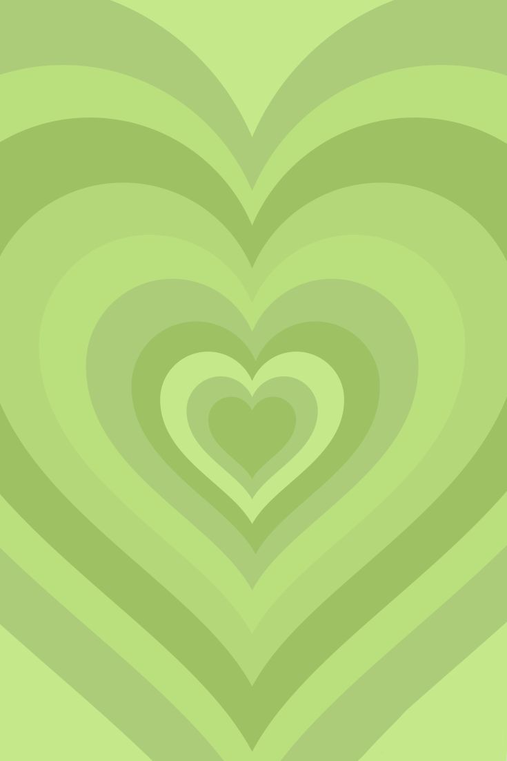 Wildflower Inspired Green Heart Wallpaper