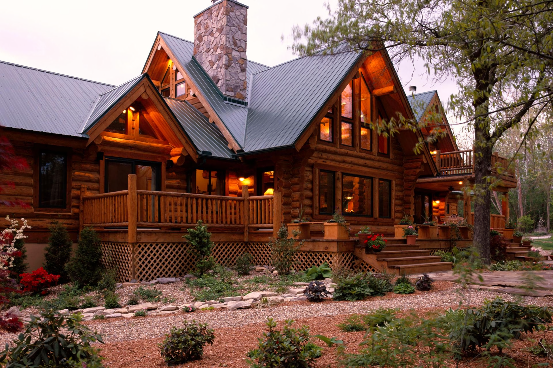 Wood House Wallpaper