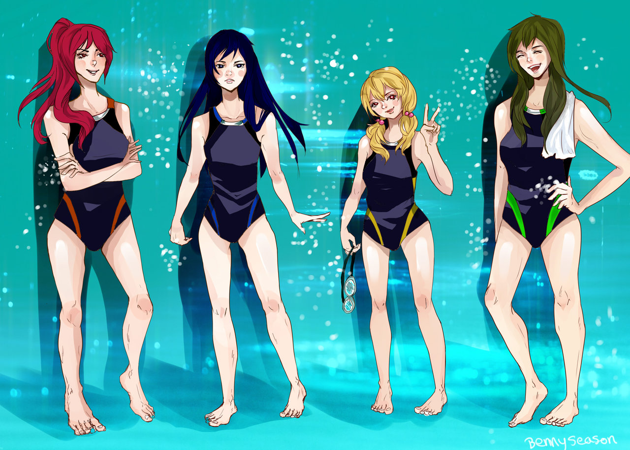 Iwatobi Swim Club Hentai Hot Girls Wallpaper