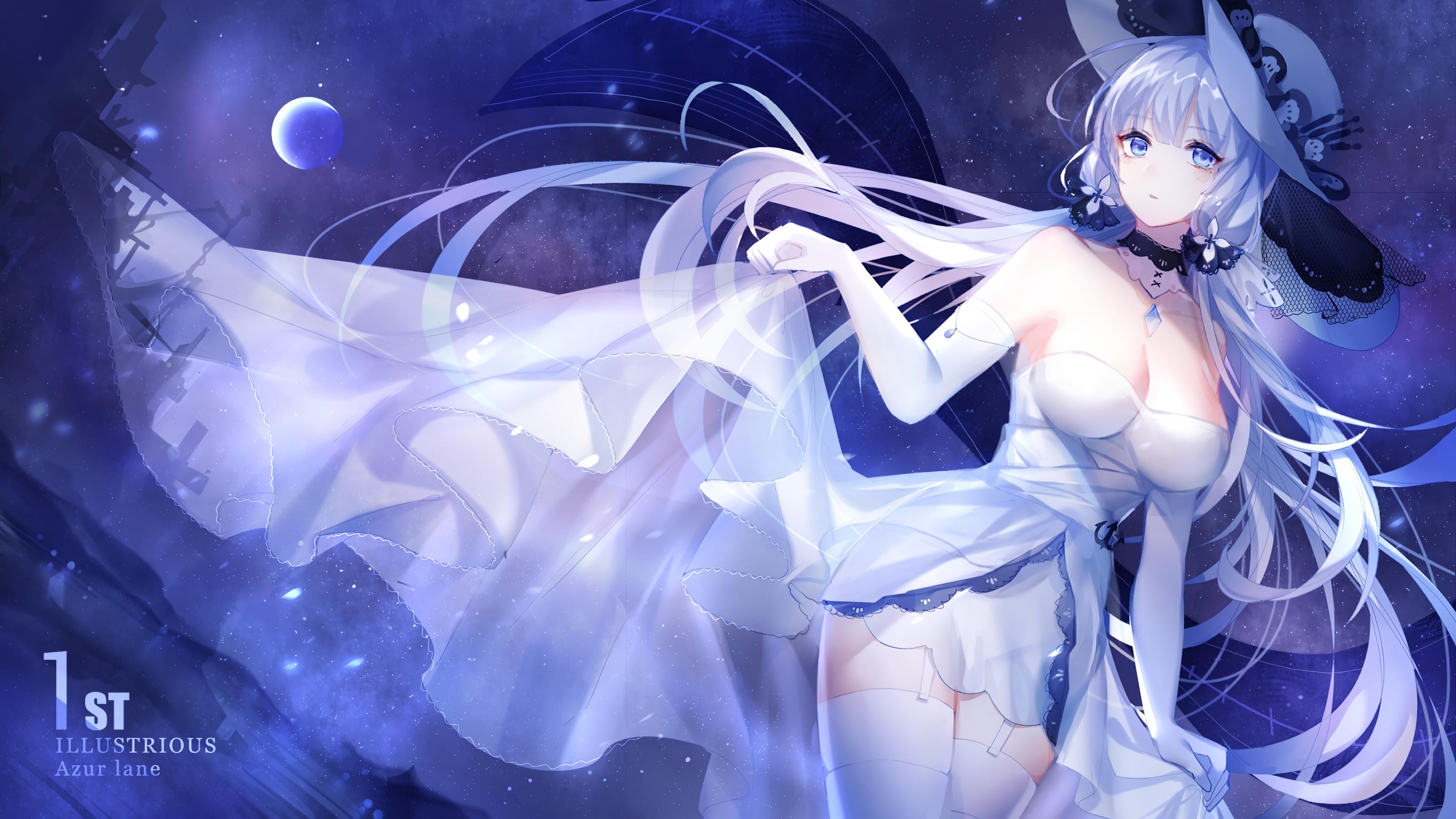 Azur Lane Illustrious Anime Girl 4k Wallpaper