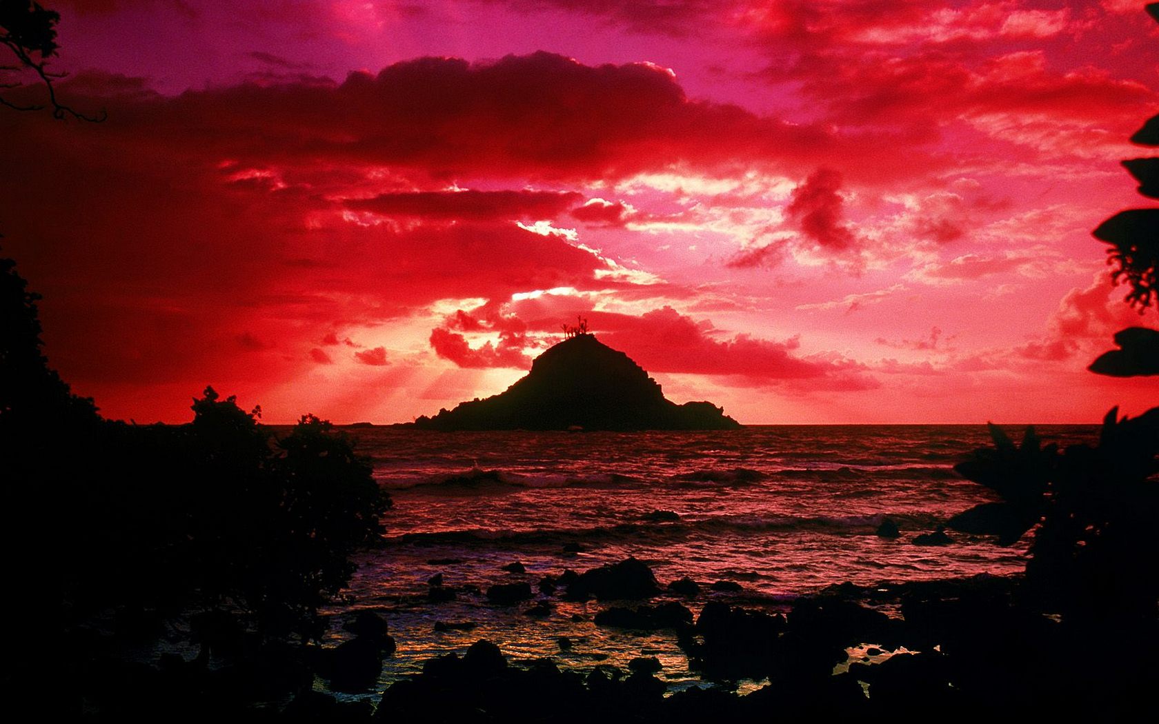 Island Maui Hawaii Sunset Wallpaper Num X Kb