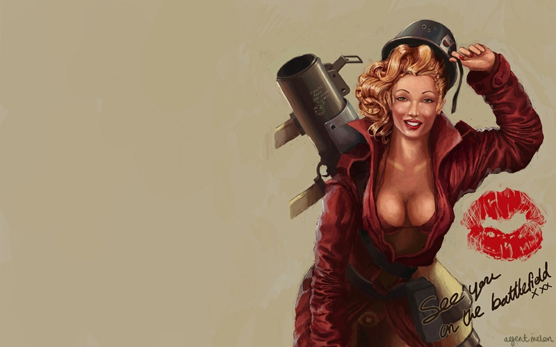 Fortress Pin Up Pinup Team Artwork Wallpaper