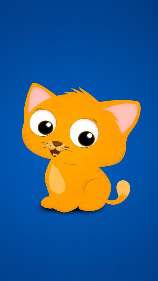 46 Cute Cartoon Cat Wallpaper On Wallpapersafari