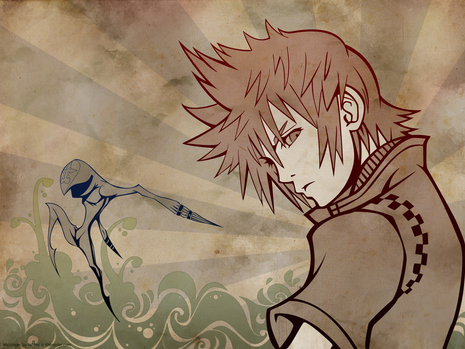 Kingdom Hearts Roxas Background Wallpaper HD Background