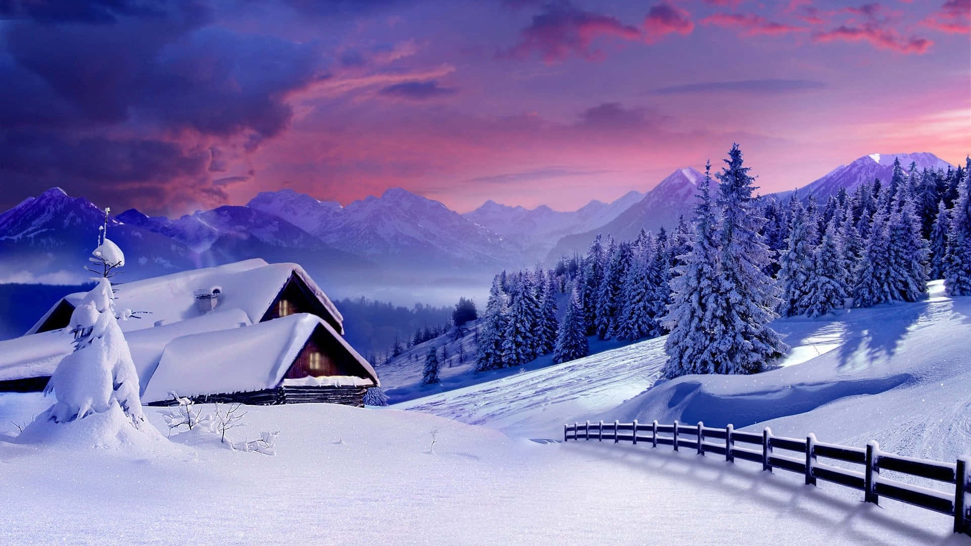 Snow Aesthetic Background Wallpaper