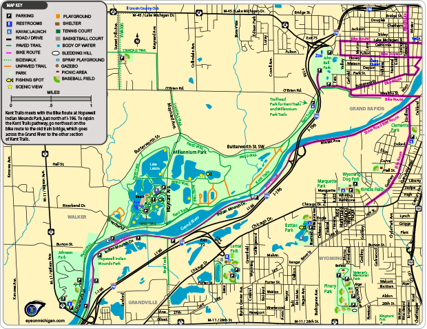 Maps Of Parks Trails Restaurants And More In Wyoming Michigan