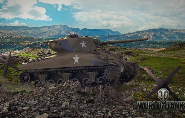 Of Tanks M4 Sherman Mountains Tank Wallpaper