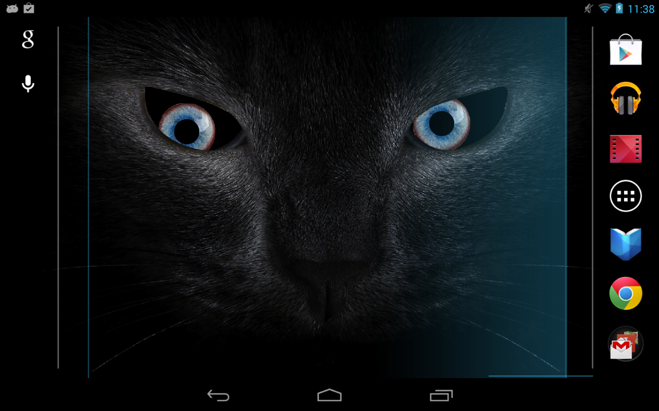 Black Cat Eyes Live Wallpaper Android Apps On Google Play