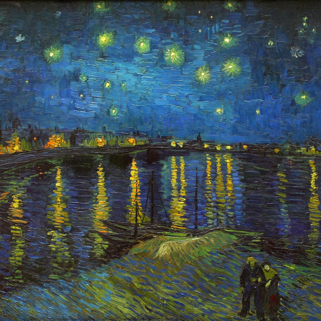 Vincent Van Gogh S Starry Night Over The Rhone iPad Wallpaper