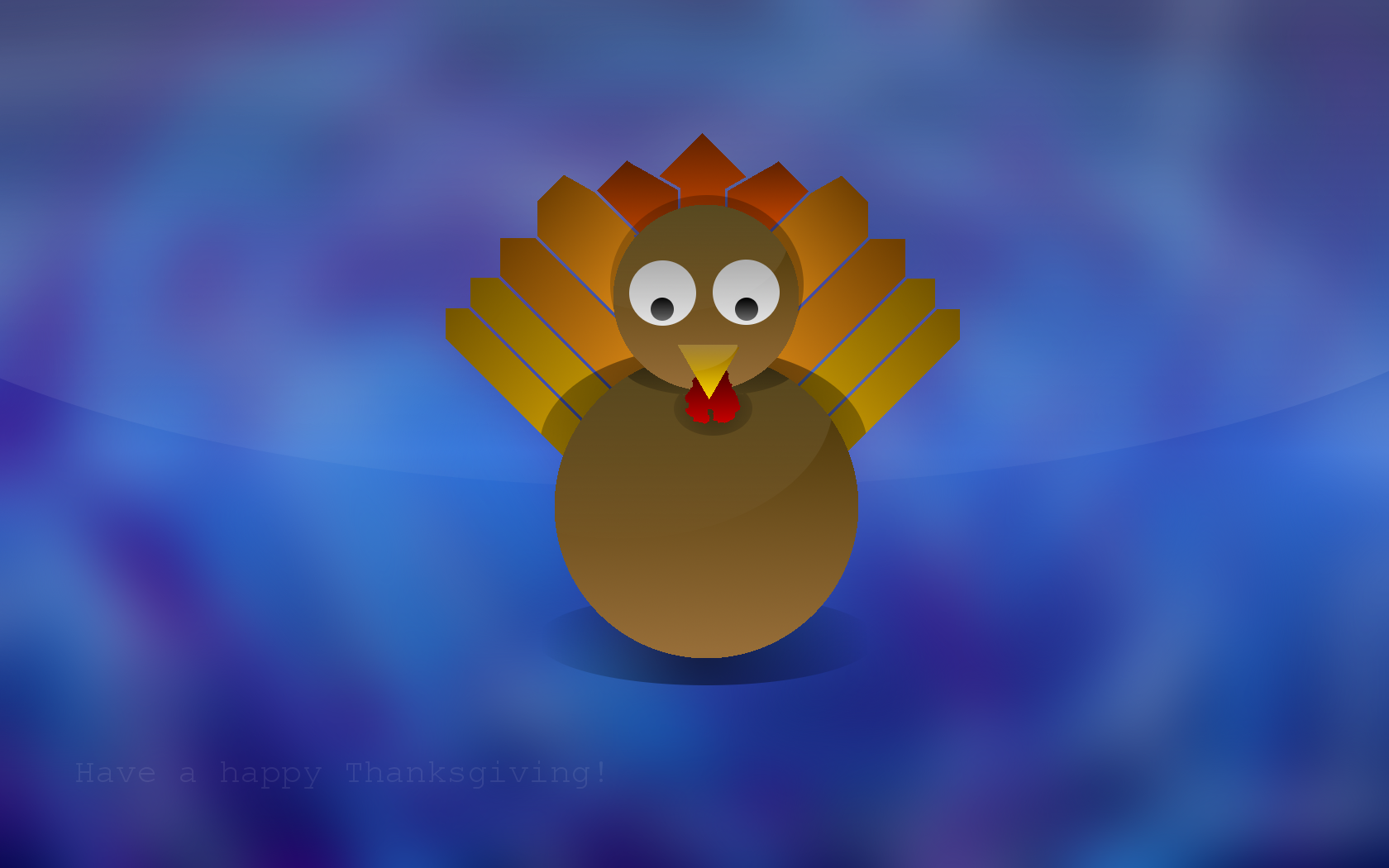 Thread Crystal Thanksgiving Turkey Wallpaper
