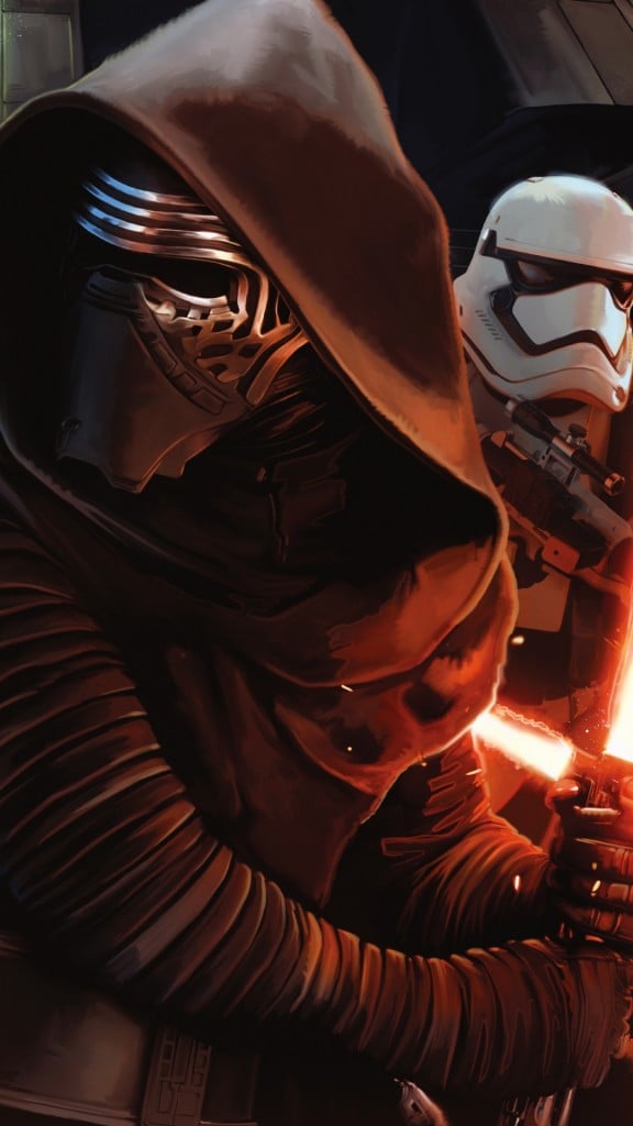 Star Wars The Force Membangkitkan Wallpaper Kylo Ren Stormtrooper