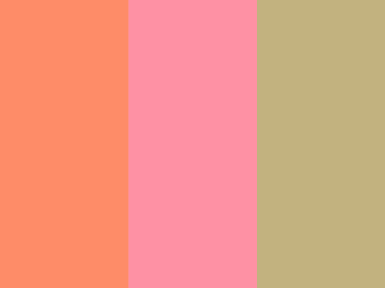 Resolution Salmon Pink And Sand Solid Three Color Background