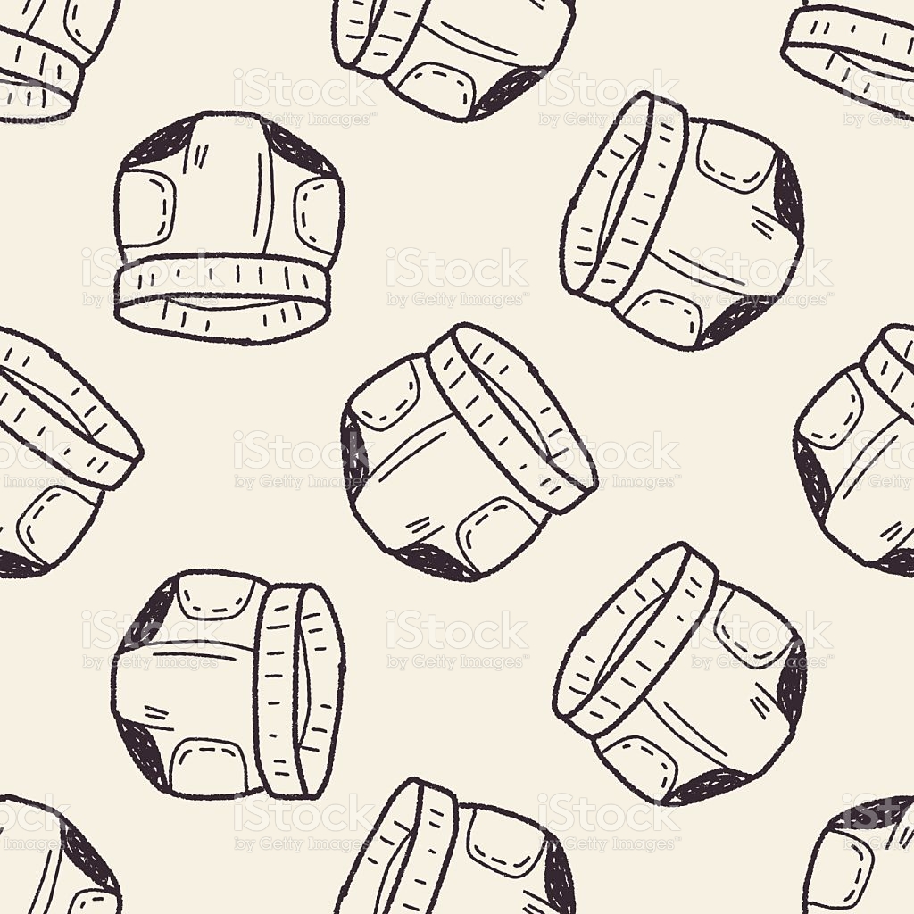 Free download Diaper Doodle Seamless Pattern Background Stock