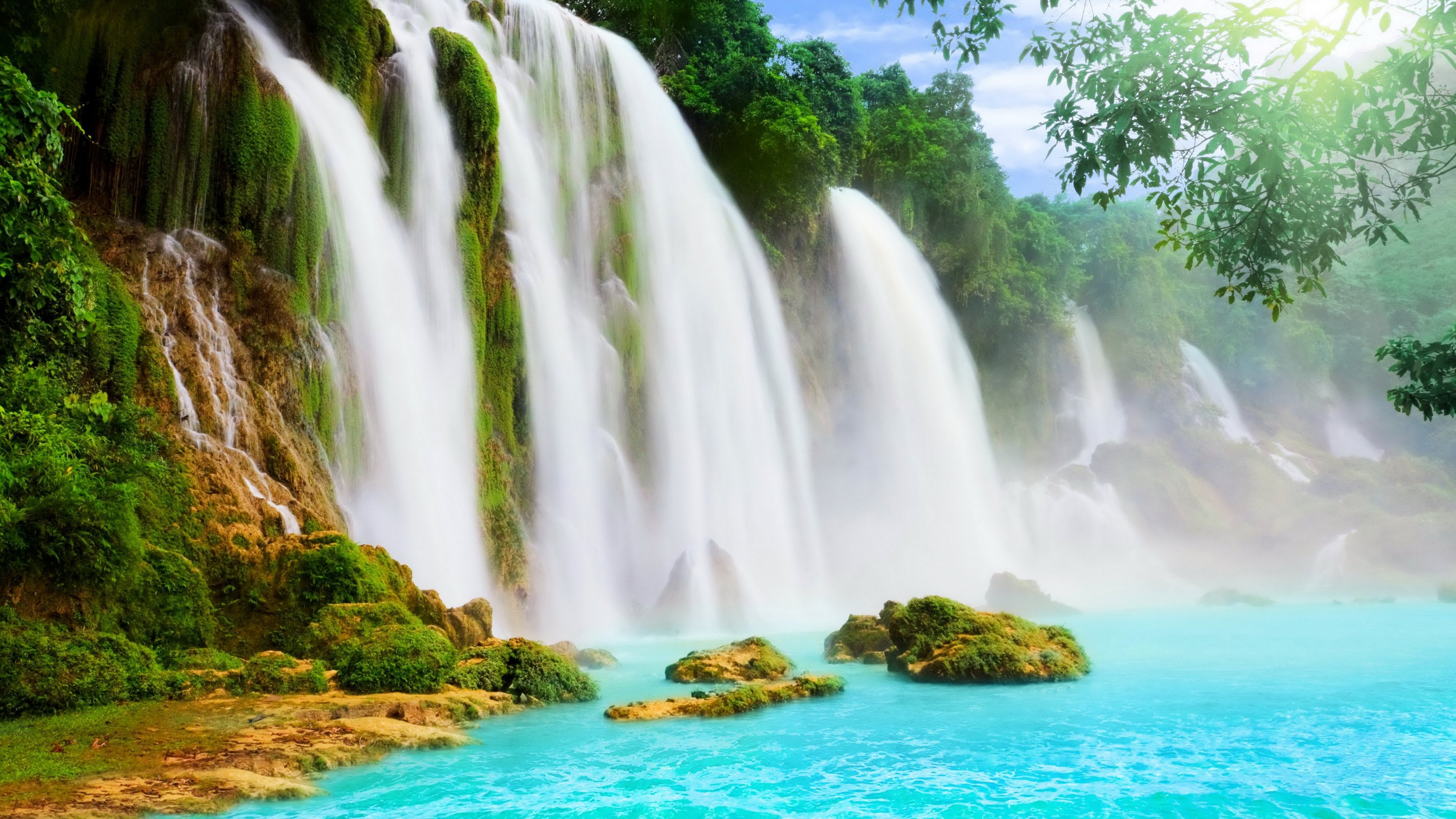 Serene Waterfall 4k Ultra HD Wallpaper