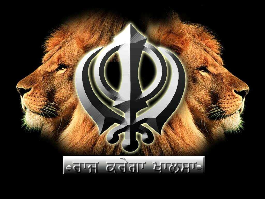 Free download Sikh Symbol Lions name HD God ImagesWallpapers Backgrounds  Sym [1024x768] for your Desktop, Mobile & Tablet | Explore 74+ Sikh God  Wallpaper | Sikh God Wallpapers, Sikh Wallpapers, Sikh Khanda Wallpapers
