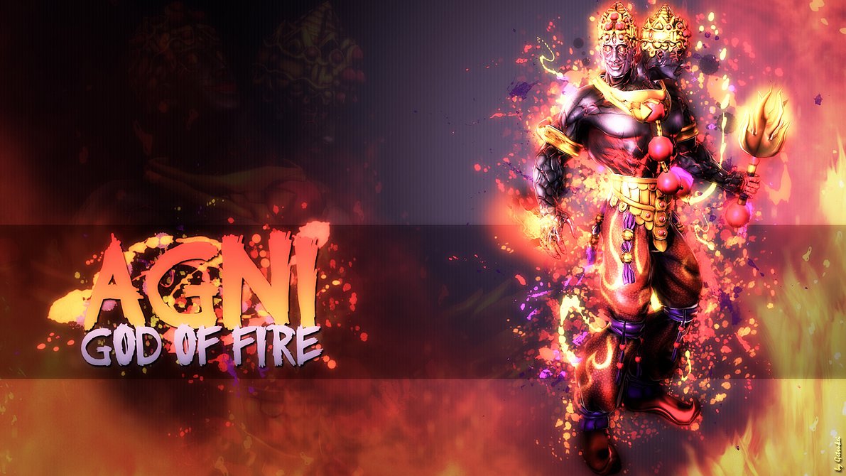 Agni God Of Fire Wallpaper HD By Getsukeii