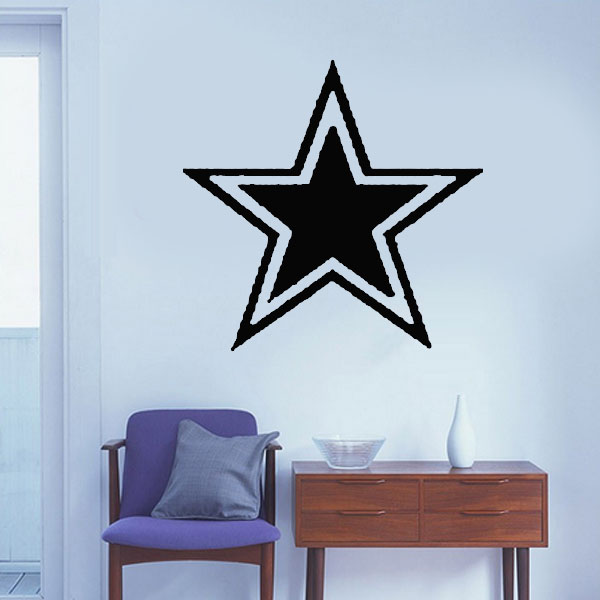 Dallas Cowboys Star Wall Stickers Kids rooms Murals Quotes living room