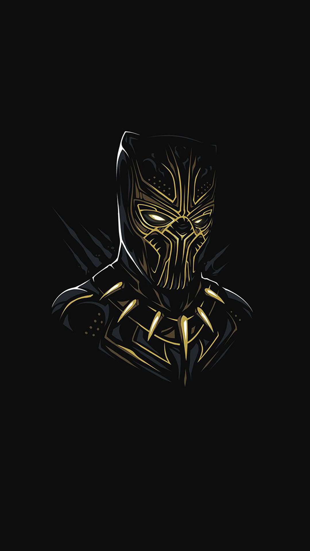 Black Panther Killmonger Minimal IPhone Wallpaper   IPhone