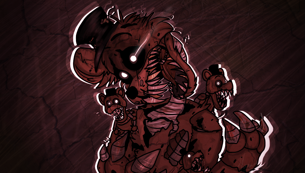 Withered foxy jumpscare by randomwolfdragon on DeviantArt