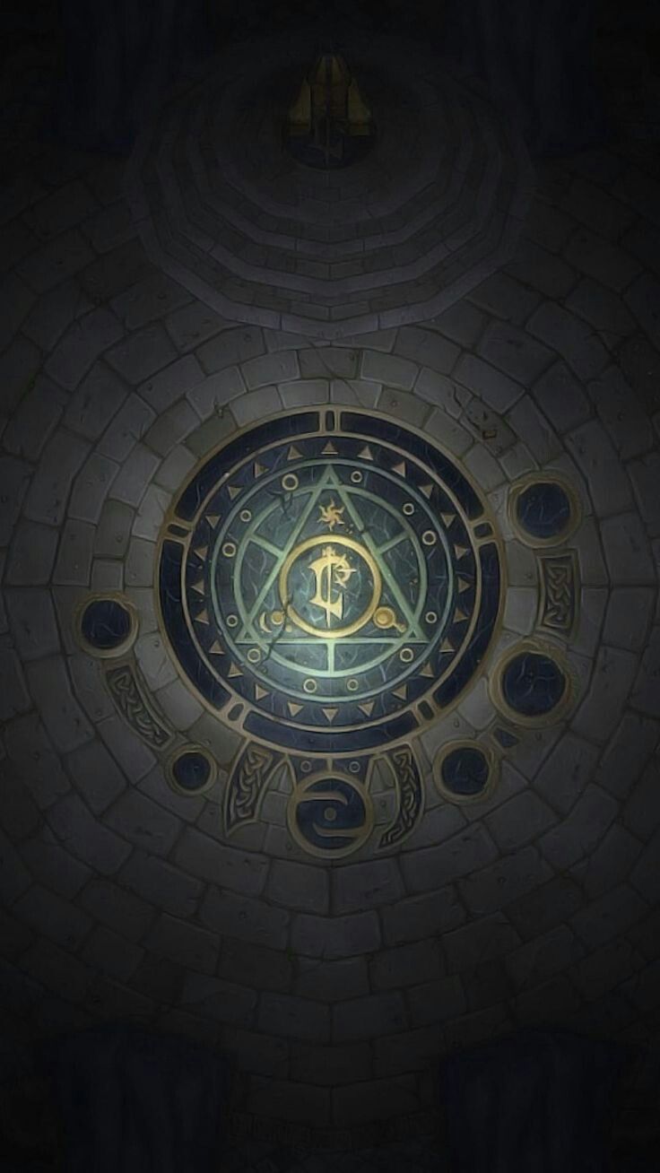 Circle World Of Warcraft Wallpaper Art iPhone