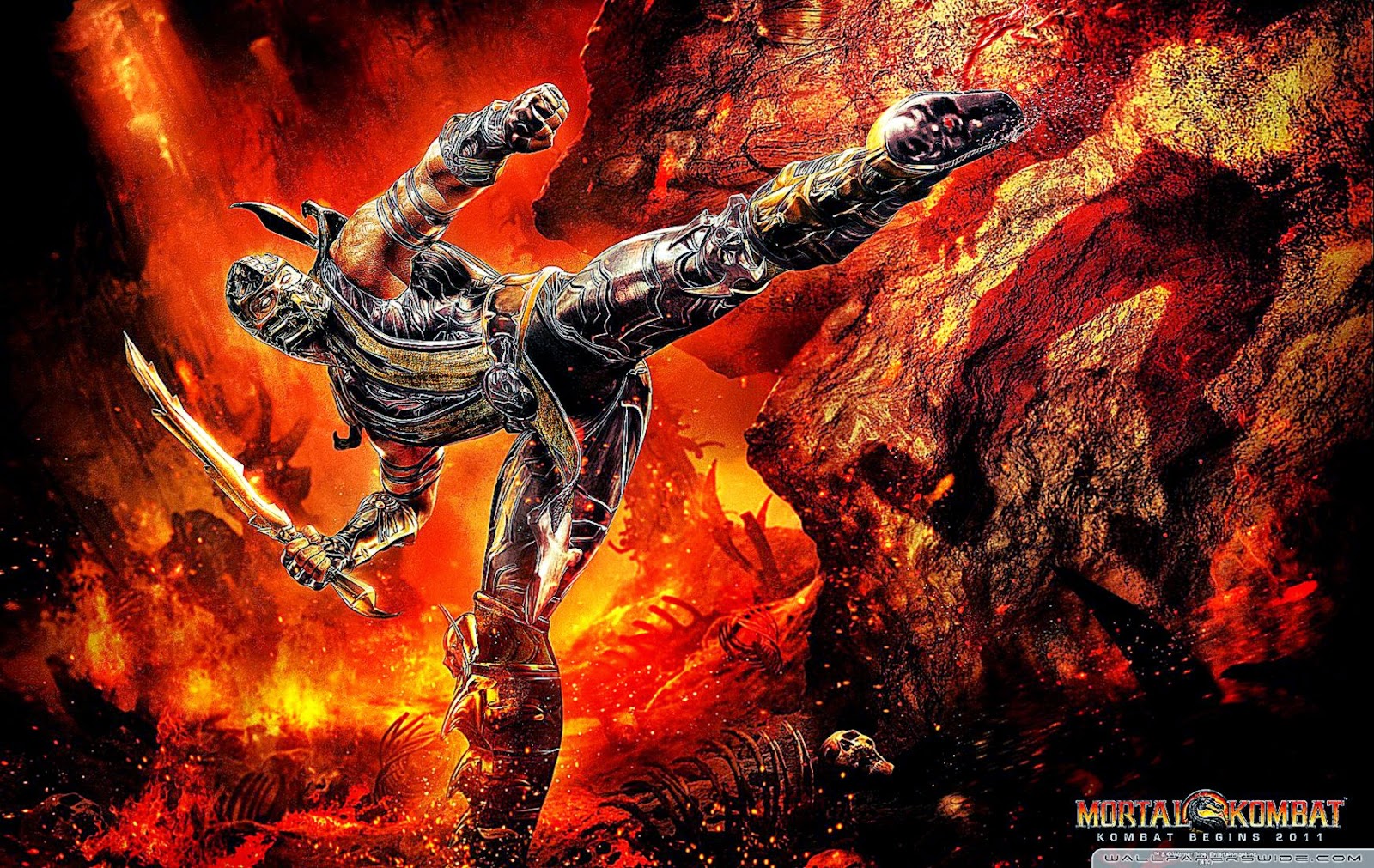 Mortal Kombat Scorpion HD Desktop Wallpaper High Definition