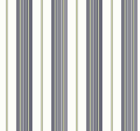 Nantucket Stripe Wallpaper A Dark Navy Blue And Lime Green Striped