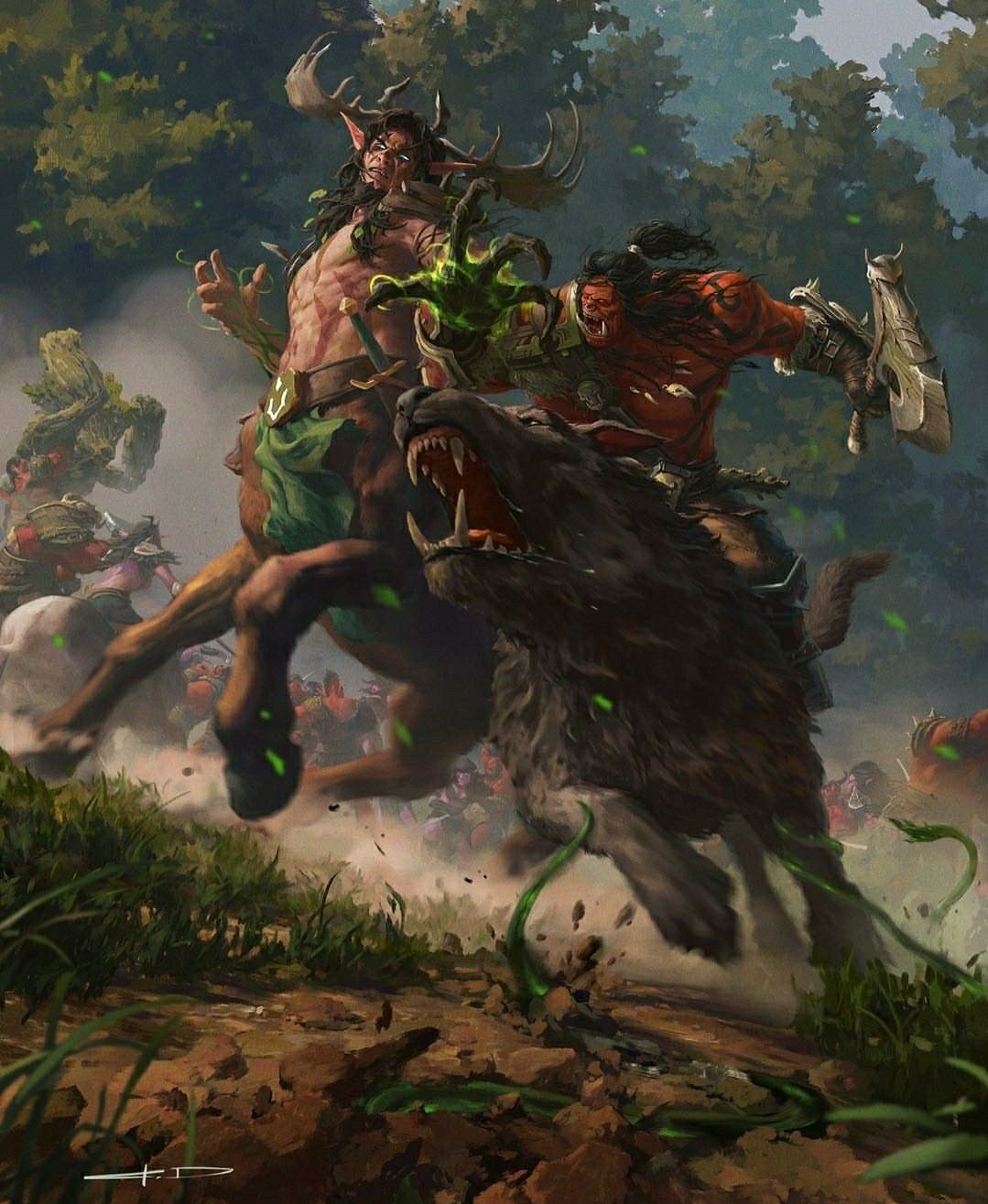Cenarius Vs Grom Hellscream World Of Warcraft Wallpaper