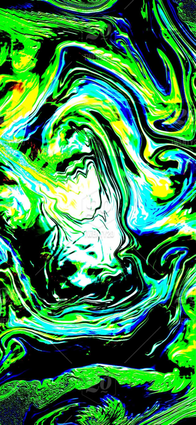 Abstract Art Digital Wallpaper Marble Swirl Multicolor Fluid
