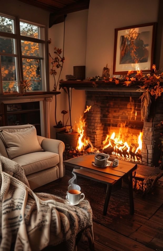 Live Fireplace Wallpaper