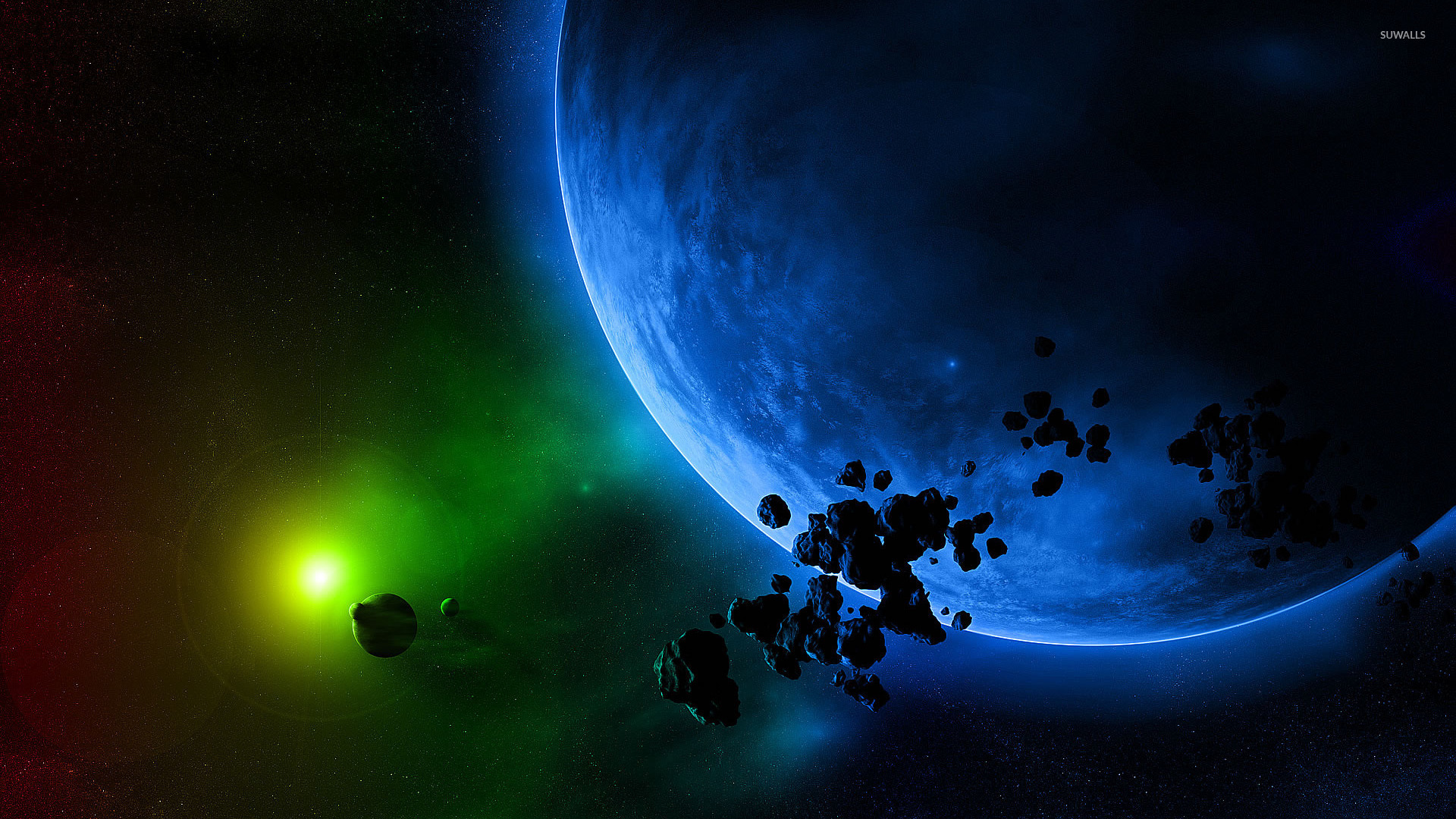 Plas And Asteroids Wallpaper