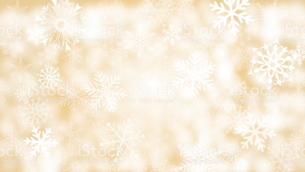 Gold And White Snowflake Background Stock Vector Art